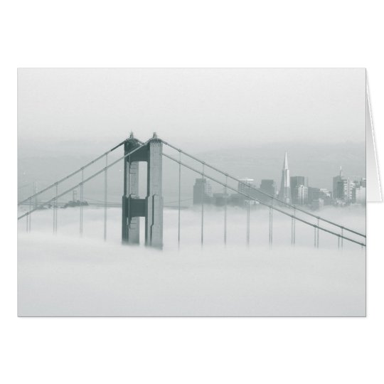 Fog rolls through the San Francisco bay 2 Card