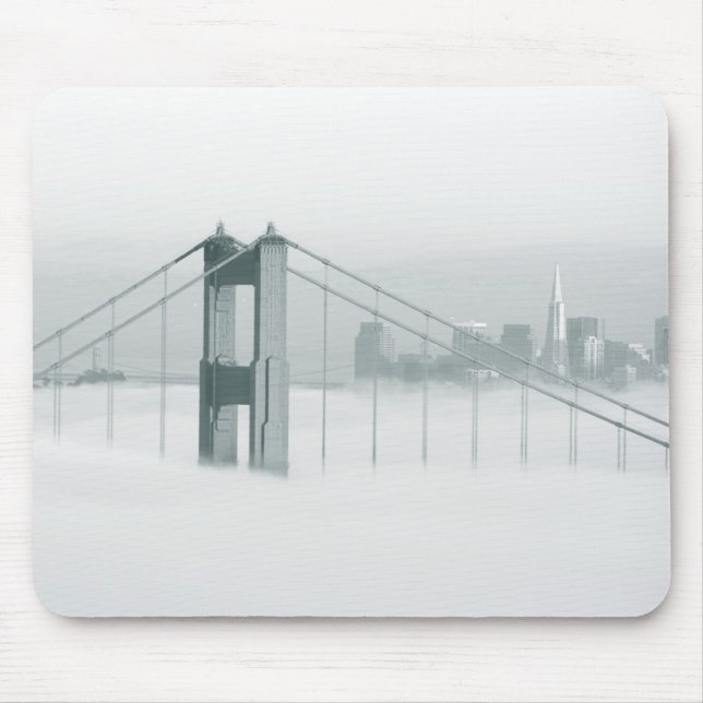 Fog rolls through the San Francisco bay 2 Mouse Mat (Front)