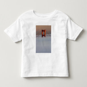 Fog rolls through the San Francisco bay covering 2 Toddler T-Shirt