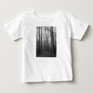Fog Through The Woods Grayscale Baby T-Shirt