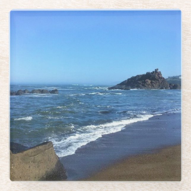 Fogarty Creek, Oregon Glass Coaster (Front)