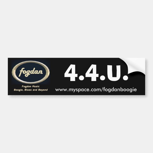 Fogdan Music Bumper Sticker (Front)