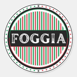 Foggia City Pride Emblem – Italian Identity Classic Round Sticker