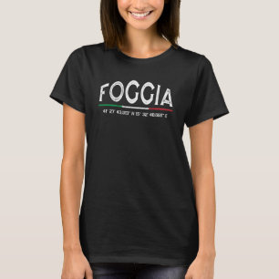 Foggia Italia GPS Coordinates T-Shirt