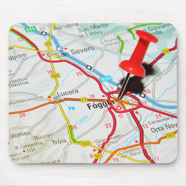 Foggia, Italy Mouse Mat (Front)