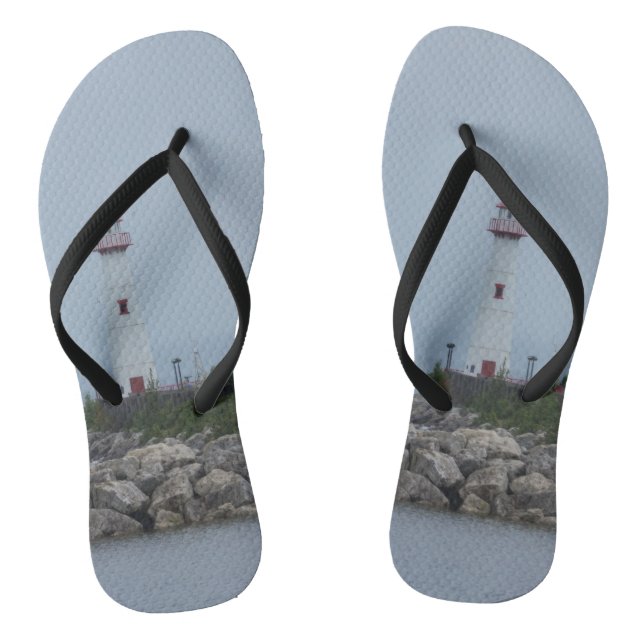 Foggy at Wawatam Flip Flops (Footbed)
