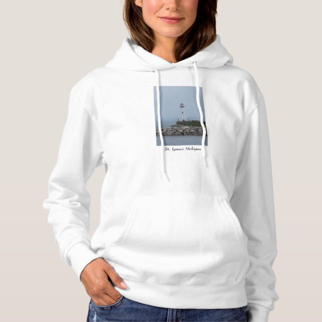 Foggy at Wawatam Hoodie (Front)