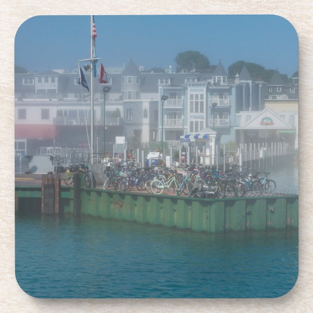 Foggy Bike Dock Coaster (Front)
