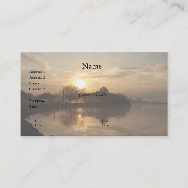 Foggy Day 10 Business Card (Front)