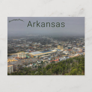 Foggy Day in Hot Springs Arkansas Postcard