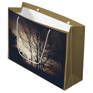 Foggy Fall Evening Large Gift Bag