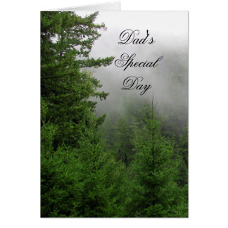 Foggy Forest Customizable (Dad's Special Day) Card
