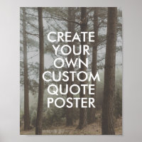 Foggy Forest Nature Landscape Custom Quote