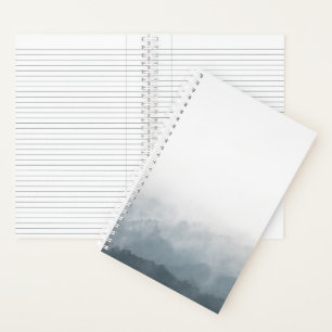 Foggy Forest Nature Photo Notebook