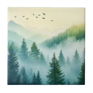 Foggy Forest Tile