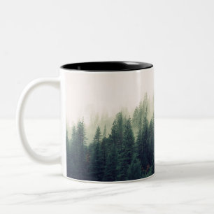 Foggy Forest Two-Tone Coffee Mug