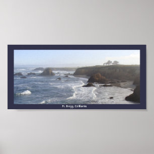 Foggy Ft. Bragg California Morning Poster