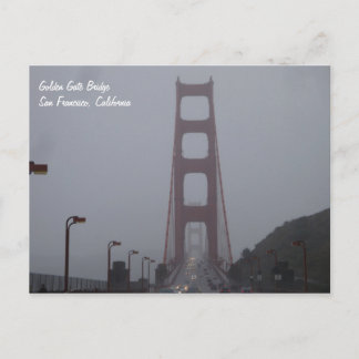 Foggy Golden Gate Bridge Postcard