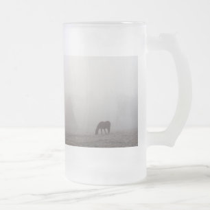 Foggy Grazing Frosted Glass Beer Mug