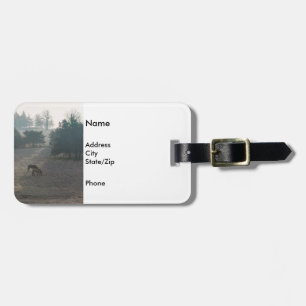 Foggy Grazing Luggage Tag
