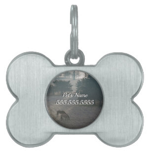 Foggy Grazing Pet Name Tag
