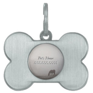 Foggy Grazing Pet Name Tag