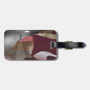 Foggy Lighthouse Luggage Tag