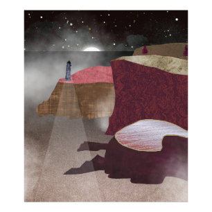 Foggy Lighthouse Photo Print