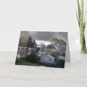 Foggy Maine Morning Card