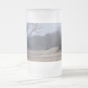 Foggy Meadow Frosted Glass Beer Mug