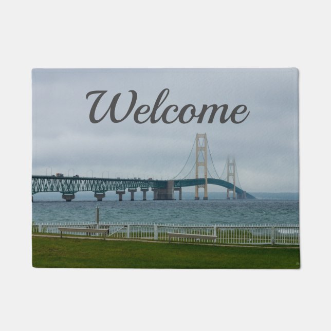 Foggy Mighty Mac Welcome Doormat (Front)