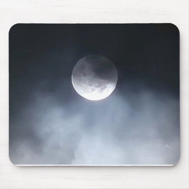 Foggy Moon Mouse Mat (Front)