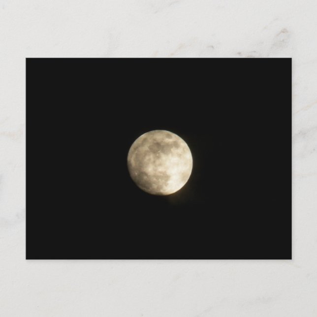 Foggy Moon Postcard (Front)