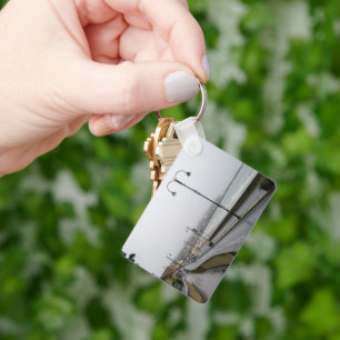 Foggy Morning at Scarborough Key Ring