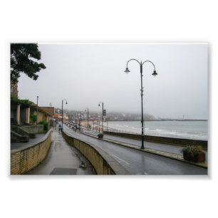 Foggy Morning at Scarborough Photo Print