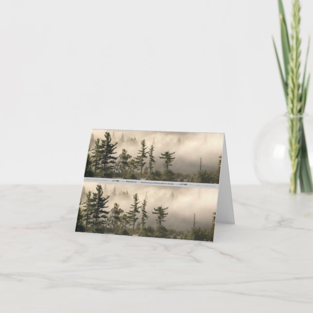 Foggy Mountain Meadow Bookmark Card (Front)
