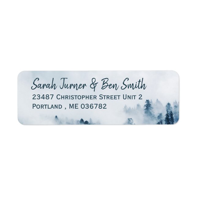 Foggy Mountain Return Address Label (Front)