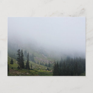 Foggy Mountain Slope photo postcard