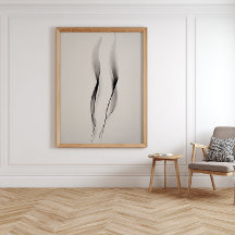 Foggy Mountain Zen Landscape Print