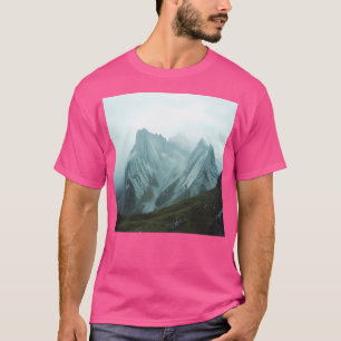 Foggy Mountains Landscape Nature Wall Art Active T-Shirt
