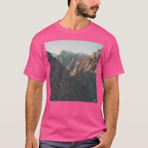 Foggy Mountains View Pattern Active T-Shirt