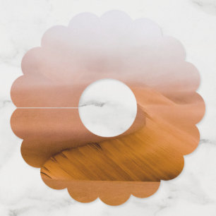 Foggy Namib Desert Wine Glass Tag