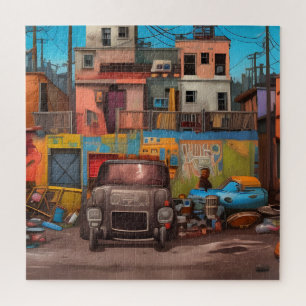 Foggy Night at the Book Seller's Shop Jigsaw Puzzle