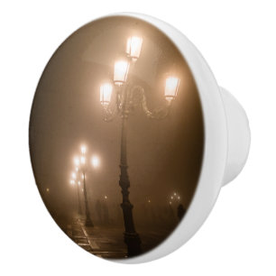 Foggy Piazza San Marco, Venice Ceramic Knob