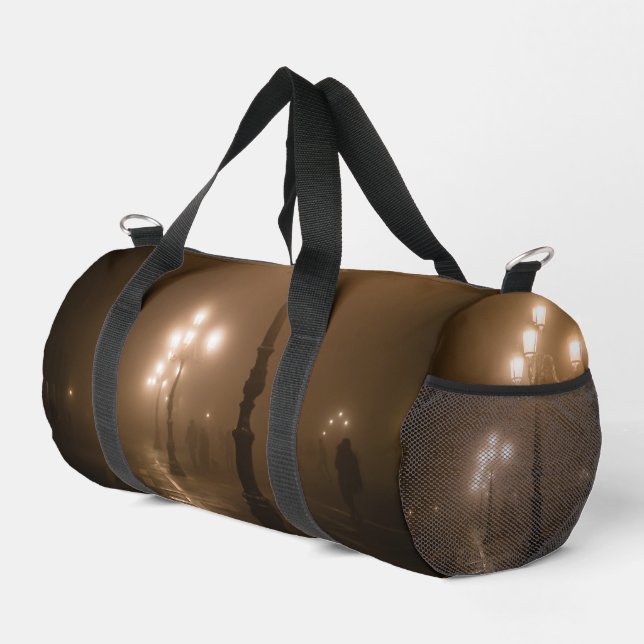 Foggy Piazza San Marco, Venice Duffle Bag (Right Corner)