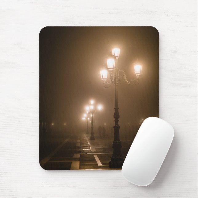 Foggy Piazza San Marco, Venice Mouse Mat (With Mouse)