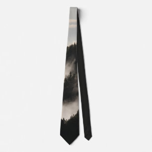 Foggy Rocky Mountains Colorado USA Adventure Tie