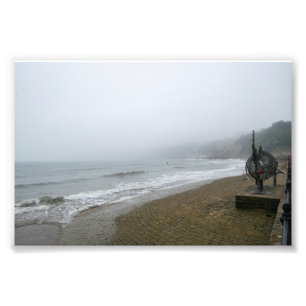 Foggy Scarborough Beach Photo Print