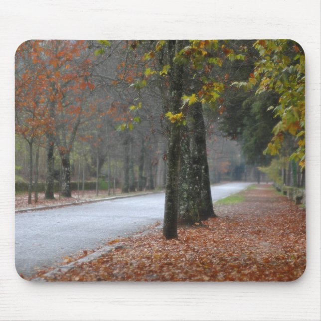 Foggy street mouse mat (Front)