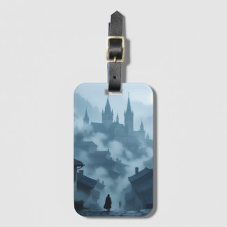 Foggy town luggage tag